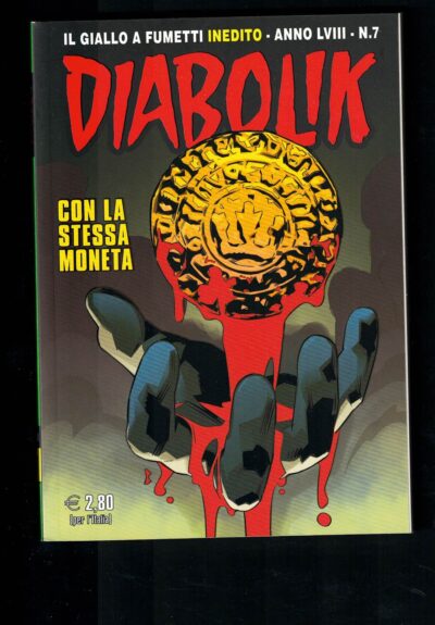 DIABOLIK-"CON LA STESSA MONETA" anno LVIII nr.7