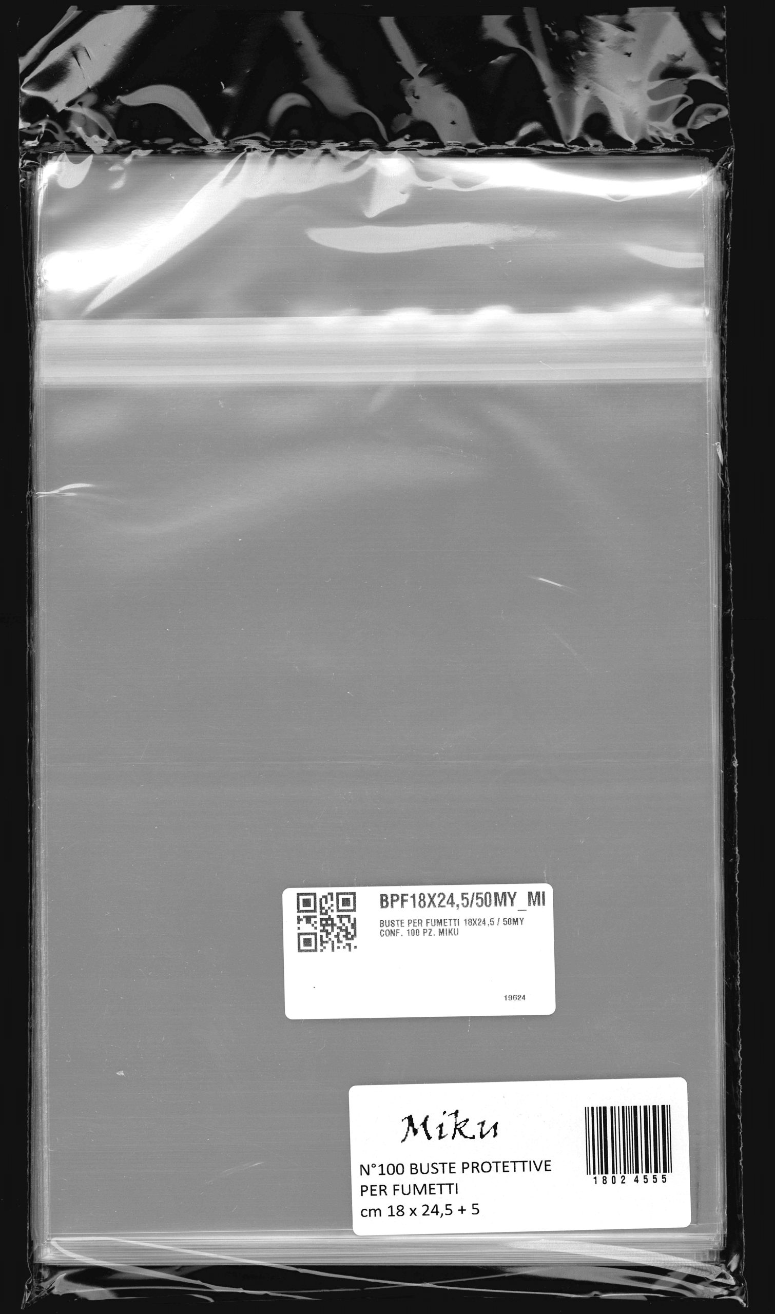 Buste Protettive per Fumetti 180x245 mm (50my)