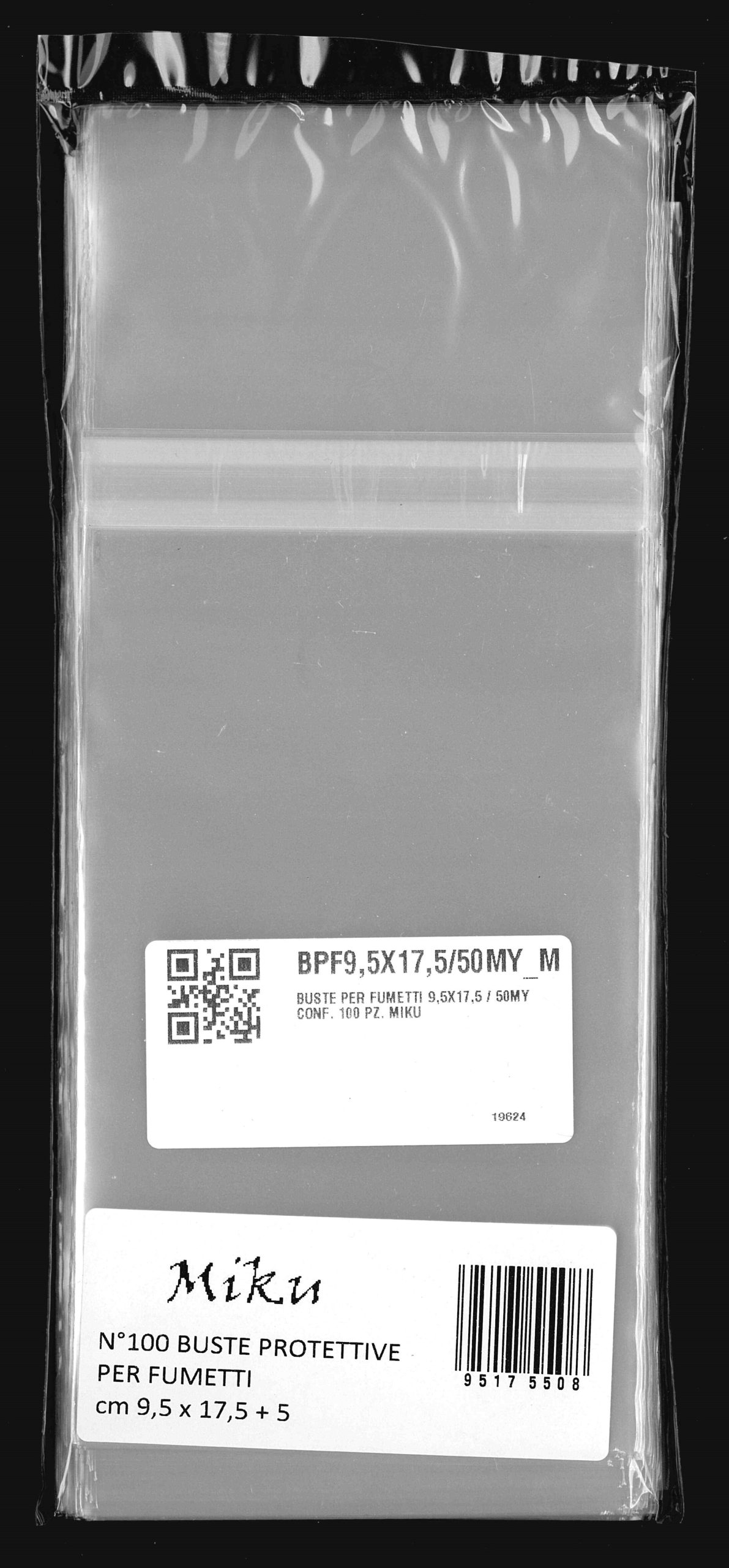 Buste per Fumetti tipo Raccoltina a Striscia 95×175 mm - immagine 2