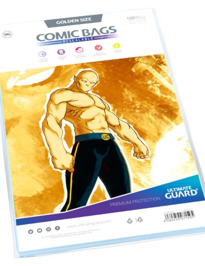 Ultimate Guard Comic Bags Resealable Golden Size (100) 197x268 mm