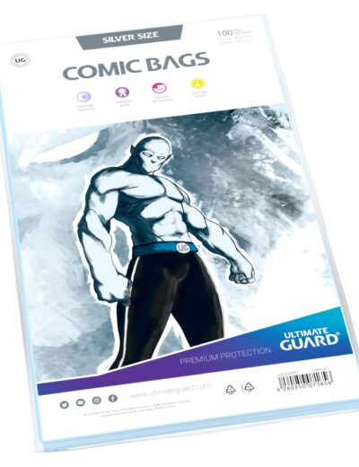 Ultimate Guard Comic Bags Silver Size (100) 181x268 mm
