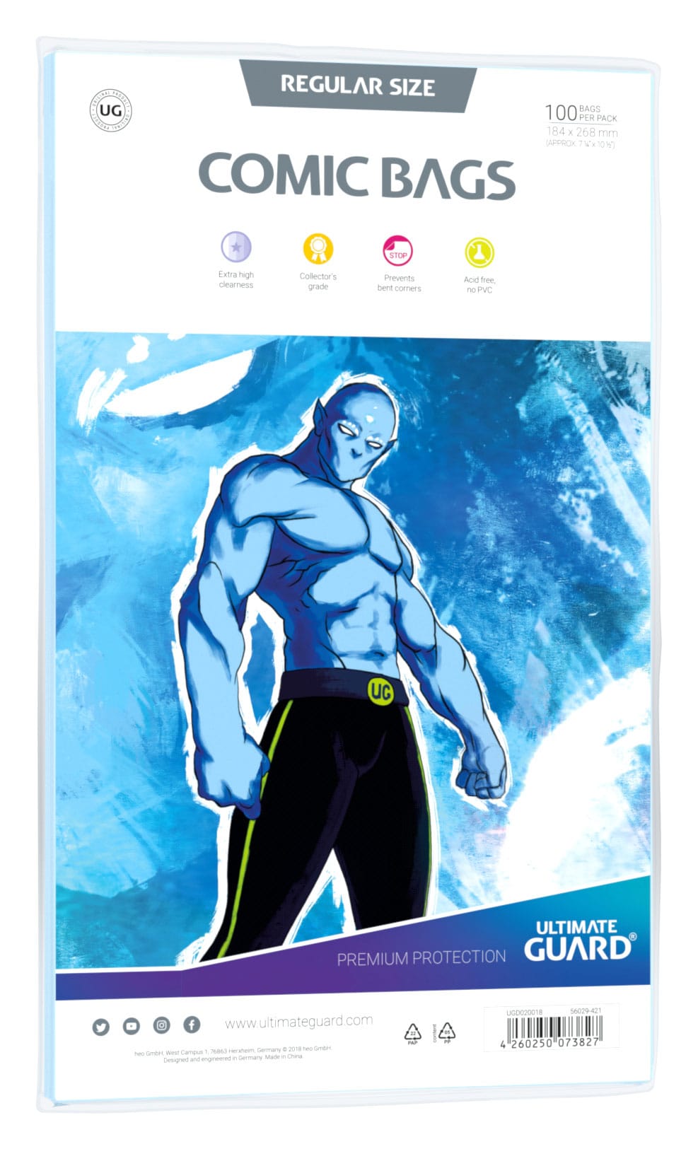 Ultimate Guard Comic Bags Regular Size (100) 184x268 mm - immagine 2