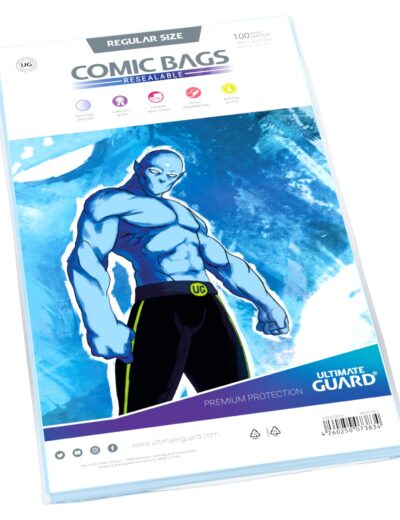Ultimate Guard Comic Bags Resealable Regular Size (100) 184x268 mm