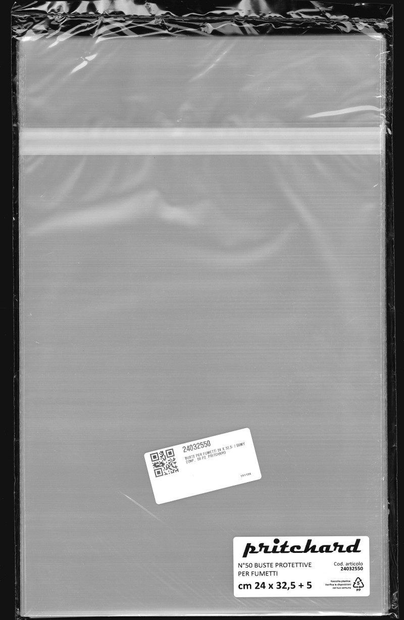Buste Protettive per Fumetti 240x325 mm (50my)