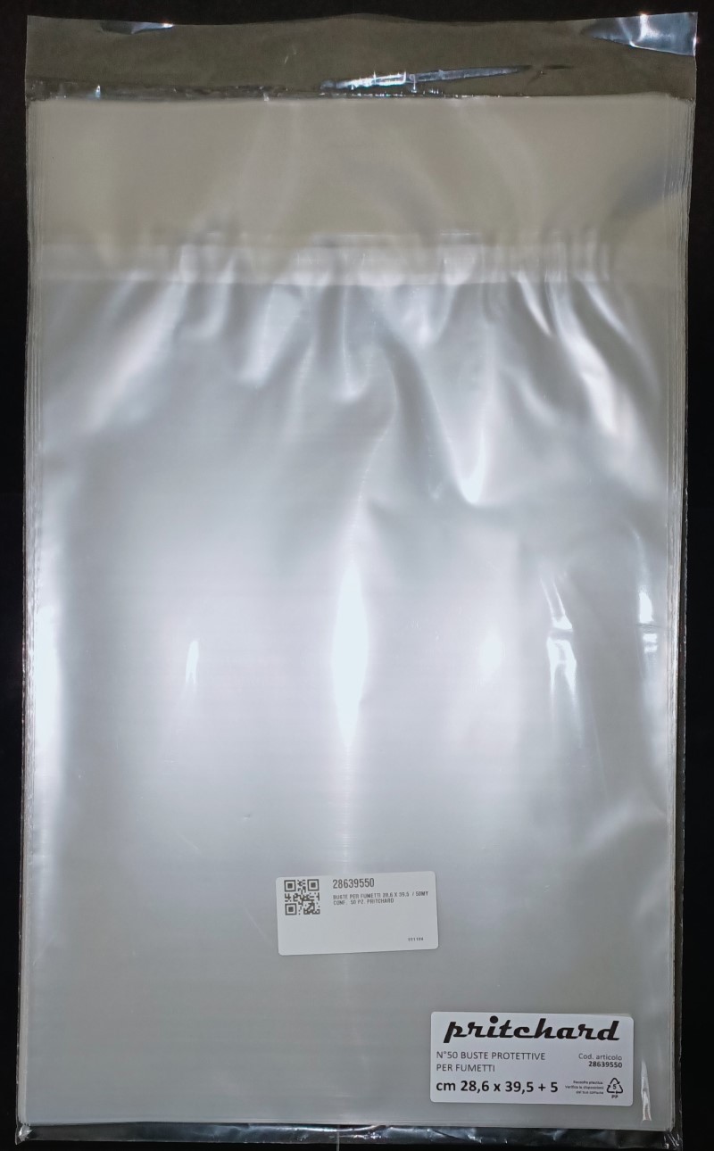 Buste Protettive per Fumetti 286x395 mm (50my)